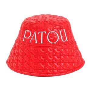 PATOU Quilted Bucket Hat Women RED Caps & Hats